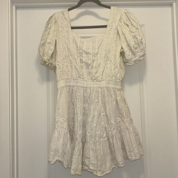 LoveShackFancy Tomasina unicorn dress puff sleeve eyelet love shack fancy large - Picture 7 of 11